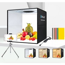 PULUZ 포토박스 포토부스 미니 스튜디오 소프트박스 6가지 색상 배경지 포함, 40cmX40cm