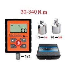 악력측정기Digital Display Torque Meter Wrench Torsional Dynamometer 3 Woking Modes Adjustable Torsio, 04 A-K340  30-340Nm