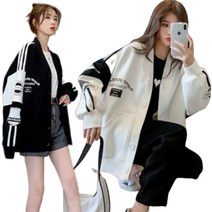 여성 야구점퍼 바람막이 점퍼 자켓 루즈핏 캐주얼