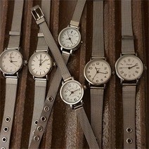 메탈릭 심플 넘버 바 학생 시계 [6 type]