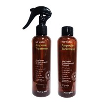힐링버드 울트라 프로틴 노워시 앰플 트리트먼트 본품 200ml + 리필 200ml, 1세트