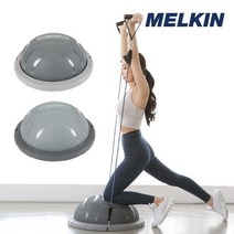 멜킨 프리미엄 밸런스볼 + 튜빙밴드, 텐더 그레이