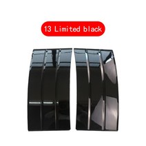 ROVCE 사이드 펜더 도어 벤트 크롬 라인 보그 13-20 자동차 외부 장식 스티커 스타일링, 08 13 Limited Black
