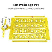 병아리 부화기 다기능 24 계란 트레이 인큐베이터 회전 가금류 장비 미니 Brooder 예비 부품 액세서리, AC 220V, AC 220V