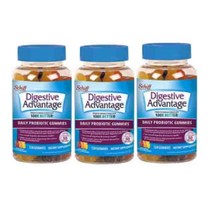 쉬프 [3개 SET] 다이제스티브 어드벤티지 프로바이오틱 유산균 120정 (구미) Schiff Digestive Advantage Probiotic 120 Gummies, 1개