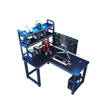 오락용책상 침실 연구실 전업투자자 트레이더 데스크, 의자가 없는 슬롯형 코너 120×100