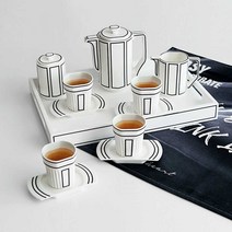 북유럽 애프터눈 티 세트 고급 도자기 커피잔 홍차, (사진참조) 풀세트