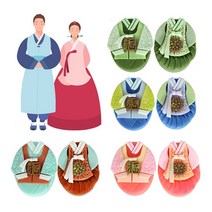 외국인 답례품 수제비누 돌잔치 선물 전통한복 비누 2P, 딸기