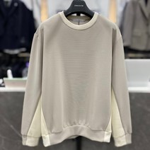 리버클래시 22F/W 베이지 측면 배색 오버핏 맨투맨 (LIW41916)