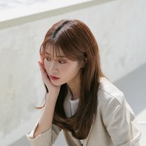 여성 똑딱이 붙임머리 헤어피스 부분 가발 씨컬펌 7피스, 내츄럴 브라운