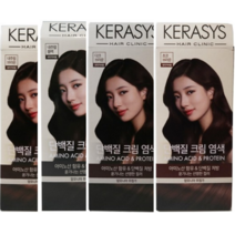 [세종상사] 케라시스 염색약 단백질 크림 4컬러 내추럴브라운 내추럴블랙 다크브라운 초코브라운, 1개