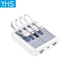 캠핑용파워뱅크 차박 인산철배터리 30000mah mini solar power bank, 검은색