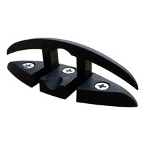 130mm 나일론 요트 보트 플립 업 폴딩 풀업 클리트 독 마린 카약 핸드웨어 플러시 마운트, 블랙
