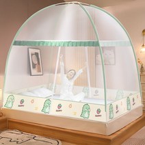 게르 몽골 유르트 모기장 가을 방지 집 2022 새 침실 설치 12m 침대 2m 15m 텐트, 06/연한 녹색 공룡(모기방지), 1.2*2.0M