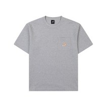 로고 패치 티셔츠 2701 멜란지그레이