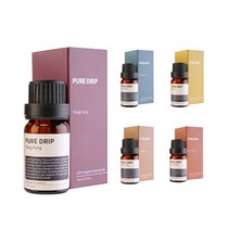 UNIQBLE 퓨어드립 유기농 에센셜 오일 10ml 아로마테라피 라벤더 유칼립투스 향기오일 10종 디퓨져 방향제, 로즈마리-WC043