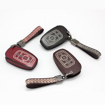 링컨 빈티지 키홀더 링컨 MKC MKX MKZ 컨티넨탈 에비에이터 네비게이터 코세어 키집 가죽 스마트키케이스 키링 키케이스, L01-블랙/인쇄없음