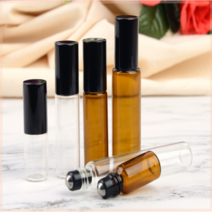 3ml 5ml 10ml 롤러볼 향수 공병 롤온 롤러헤드 금속볼, 기본, 갈색 - 10ml