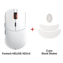 레이저포인터usb충전가능 FANTECH HELIOS XD3V2 유선 및 무선 게임용 마우스 16000 인치 당 점 PIXART 3370 Kailh 8.0 만 83G 게이머 용 경량, [02] XD3 V2  WHITE Combo1, 한개옵션1