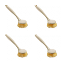YAPOGI 설거지 청소솔 주방용 세척솔 손잡이 브러쉬 4개입, 베이지(4개입)