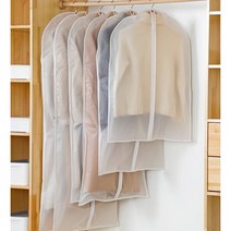 KPG 옷커버 60x80cm 반투명 부직포 의류 보관 가리개 덮개 행거 세탁소 비닐 코트 정장 셔츠, 1개, 1개입