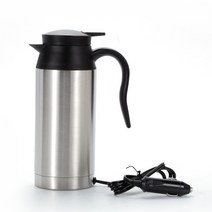 Dananier 차량용 전기가열 시거잭 대용량 텀블러 750ml 휴대용 온수기 전기포트, 750ml 12V, 보여진 바와 같이
