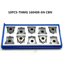 CBN 다이아몬드 인서트 TNMG160404 TNMG160408 큐빅 질화 붕소 초경질 담금질 강철 CNC 정밀 터닝 토닝 도구, [01] CBN, [06] 10pcs-TNMG160408-6N, 06 10pcs-TNMG160408-6N_01 CBN