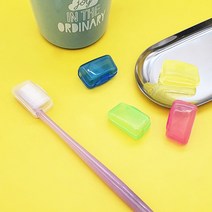 여행용 휴대용 투명컬러 칫솔캡 5P 욕실용품 칫솔뚜껑, 상세페이지 참조, 투명 칫솔 커버 5P