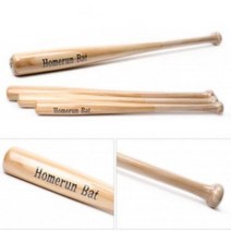 야구 배트 나무 우드 배트 대 33in 83cm 연습용, 단품