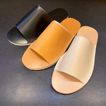 어썸블랑 20번 소가죽 남자 샌들 슬리퍼 3color