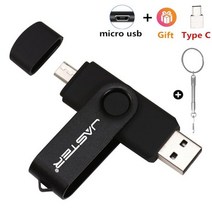 JASTER 고 USB 20 OTG 펜 드라이브 128 기가 바이트 64 기가 바이트 USB 스틱 32 기가 바이트 펜 드라이브 플래시 디스크 안 드 로이드 스마트 폰/PC 선물 키 체인, 05 64GB, 01 black