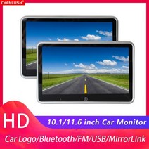 차량용모니터 안드로이드모니터 휴대용TV 11.6 인치 자동차 TV 헤드레스트 모니터 1080P HD LCD 터치 스크린 뒷좌석 디스플레이 비디오 플레이어 블루투스 FM USB T, 06 8 inch 2 Monitor