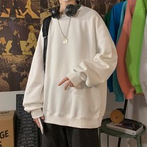 하라주쿠-스웨트 셔츠 남자 남성 풀오버 솔리드 후드 2022 년 가을 겨울 플리스 O넥 스웨트 스트릿 웨어 힙합 기본 상의