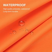 야외파라솔 타프 방수 차양 그늘막 야외 정원 해변 캠핑 파티오 풀 캐노피 텐트, Orange+Triangle 2x2x2M