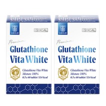 비디컬 프리미엄 글루타치온 비타 화이트 100% 복합물 1박스, 60정, 2개
