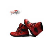 Riding Trider 100% 뉴 모토 사이클 부츠 크로스 가죽 롱 하이 슈즈 화이트 블랙 GP 더티 바이크 사이즈 10-45 B1004, 8, short red