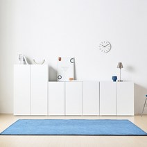 인디우드 비바 오픈형 높은 2단 3단 다용도 주방 거실 아이방 틈새 수납장 세트, 1200 수납장, 블랙