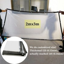 타프쉘 사용자 정의 방수 방수포 반 투명 필름 비 천 그물 보호 발코니 꽃 식물 쉼터 보이는 그늘 항해, [04] 2m x 3m