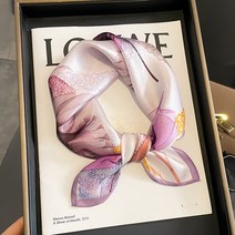 스카프 꽃스카프 쁘띠 미니 롱 실크 사각 프리미엄 코디 명품 고품격 선물 봄 실크 스몰 사각 여 패션 와일드 스타 동일 넥 100% 누에