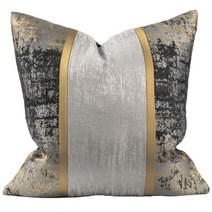 쿠션 커버 유럽 45x45cm 30x50cm 50x50cm 어두운 회색 허리 Pillowcase 골드 금속 장식 Bedrom 홈