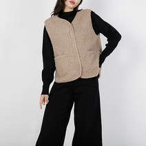 순이들 여성 털 베스트 뽀글이 조끼