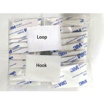 짝 몫 자기 접착제 패스너 후크 및 루프 테이프 나일론 스티커 DIY 액세서리, 02 White, 50mmx50mm 10Pcs