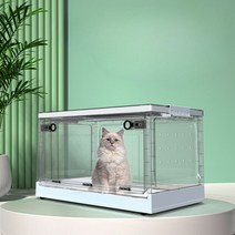 반려동물 산소방 강아지 고양이 가정용 화이트 박스, 스몰