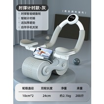 AB슬라이드 플랭크 기구롤러 투인원코어휠, 그레이 스마트타이밍 자동리바운드