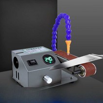 전동칼갈이 그라인더 숫돌 정육점 식당 자동 샤프너, 7단 속도 조정(건식 연삭)(연마 벨트10개)