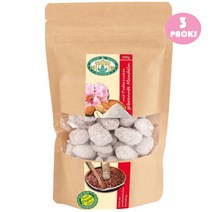 Berliner Mandelmanufaktur Roasted Almonds Icing Sugar [독일발송] 베를리너 만델마누팍투어 로스트 아몬드 아이싱 슈가 쿠키 100g 3팩, 3개