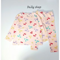 [아동] 피치 하트 실내복세트 ( 5-13호 ) 내복 실내복 상하세트 이너 잠옷 여아 남아