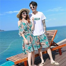 빅사이즈커플룩 4XL 신혼여행패션 비치웨어 휴가 해변 해수욕장 휴양지 바캉스 4247