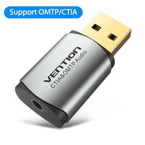 블루투스앰프 프리앰프 파워앰프 Vention USB 사운드 카드 외부 USB 오디오 인터페이스 사운드 카드 어댑터, 02 CDLH0