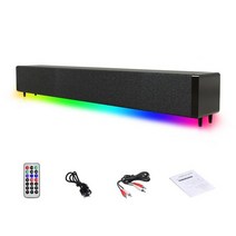 사운드바설치 20w tv 사운드 바 유선 및 무선 블루투스 호환성 홈 3d 서라운드, 오디오 케이블 포함